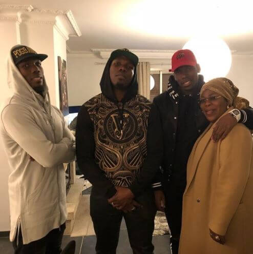 Yeo Pogba with her sons.